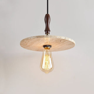 Pylg Jaune Travertin Disque Suspension