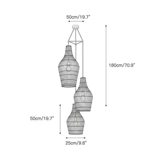 Canerielle Suspension en Rotin