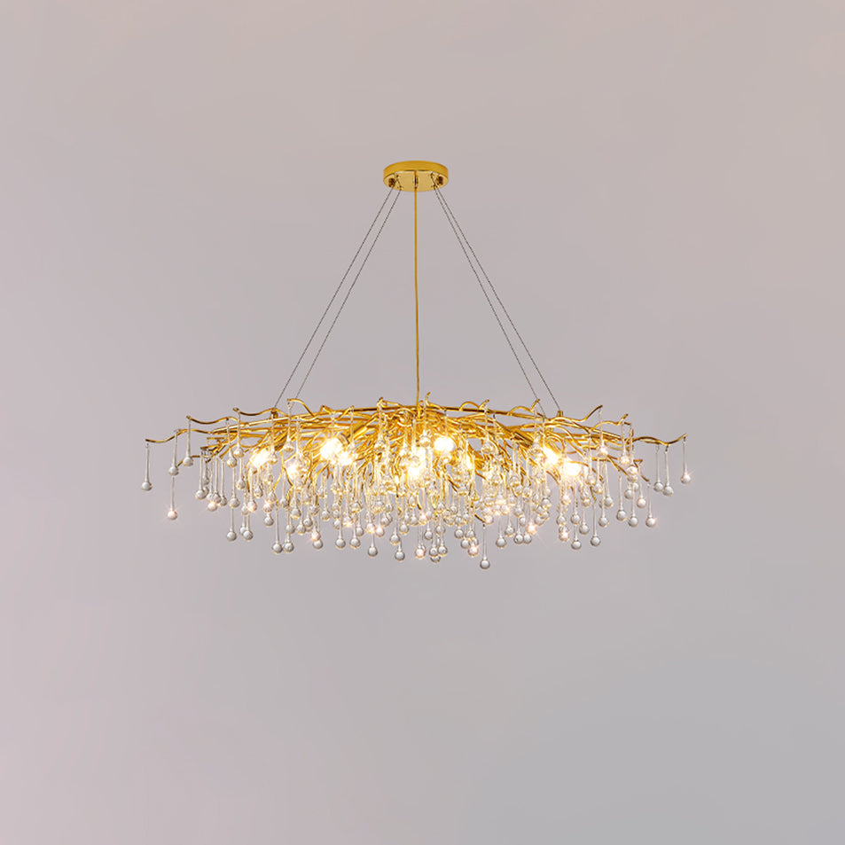 Solina Lustre Cristal Postmoderne Luxueux