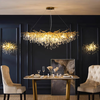 Eurrinis Lustre Cristal Postmoderne Luxueux