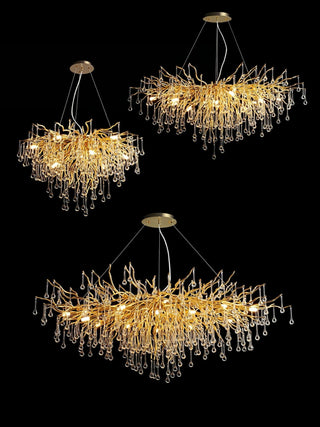 Eurrinis Lustre Cristal Postmoderne Luxueux