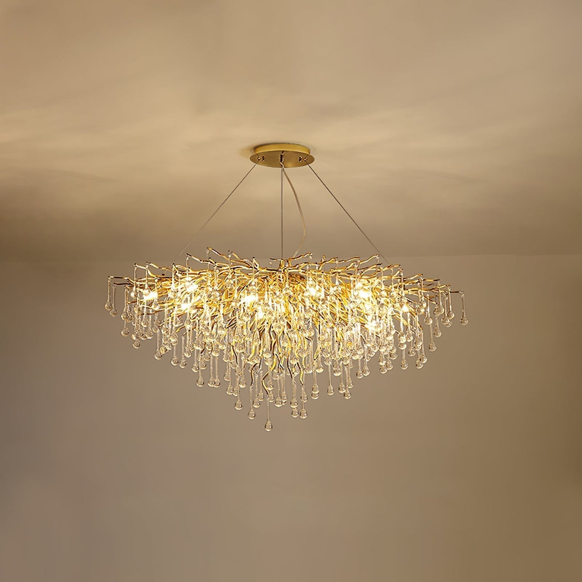 Solina Lustre Cristal Postmoderne Luxueux