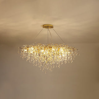 Eurrinis Lustre Cristal Postmoderne Luxueux