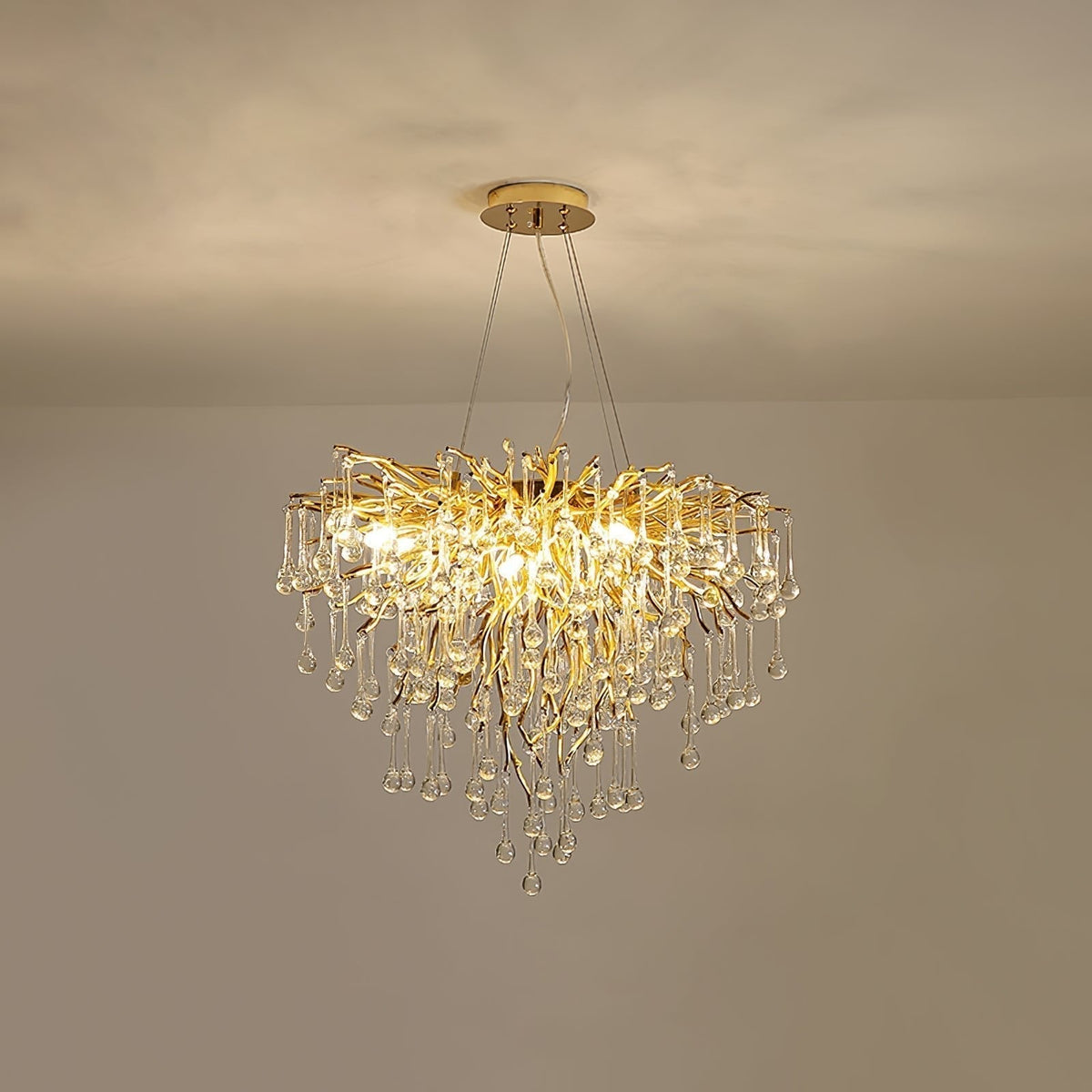 Solina Lustre Cristal Postmoderne Luxueux