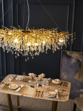 Eurrinis Lustre Cristal Postmoderne Luxueux