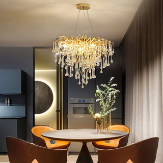 Eurrinis Lustre Cristal Postmoderne Luxueux