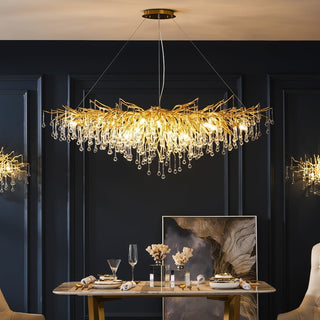 Eurrinis Lustre Cristal Postmoderne Luxueux