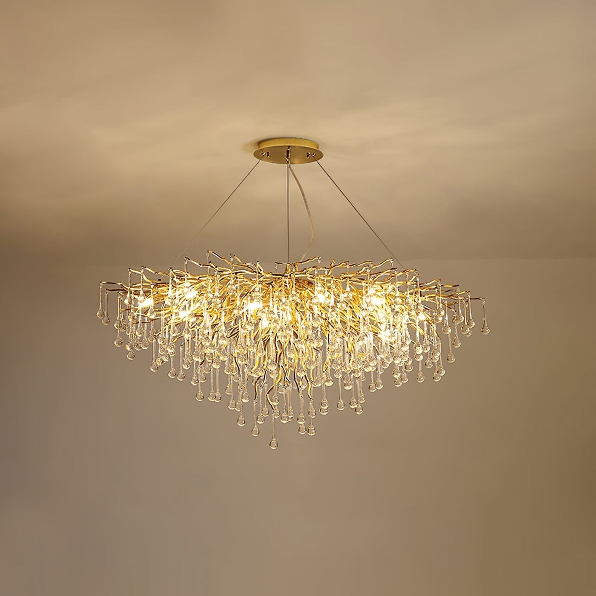 Solina Lustre Cristal Postmoderne Luxueux