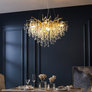Eurrinis Lustre Cristal Postmoderne Luxueux