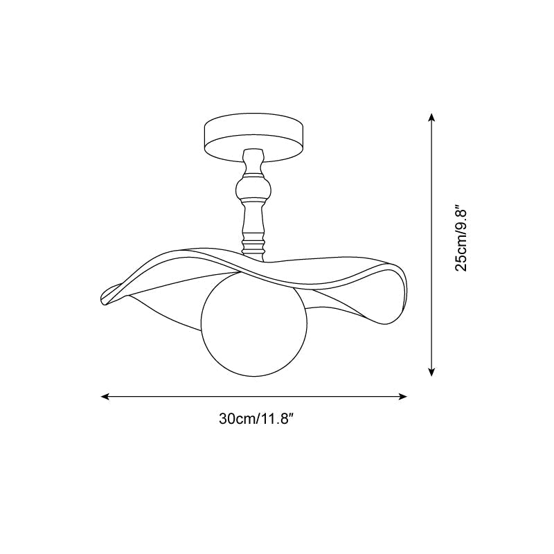 Yunel Semi Flush Mount Ceiling Light-Neutral Decor