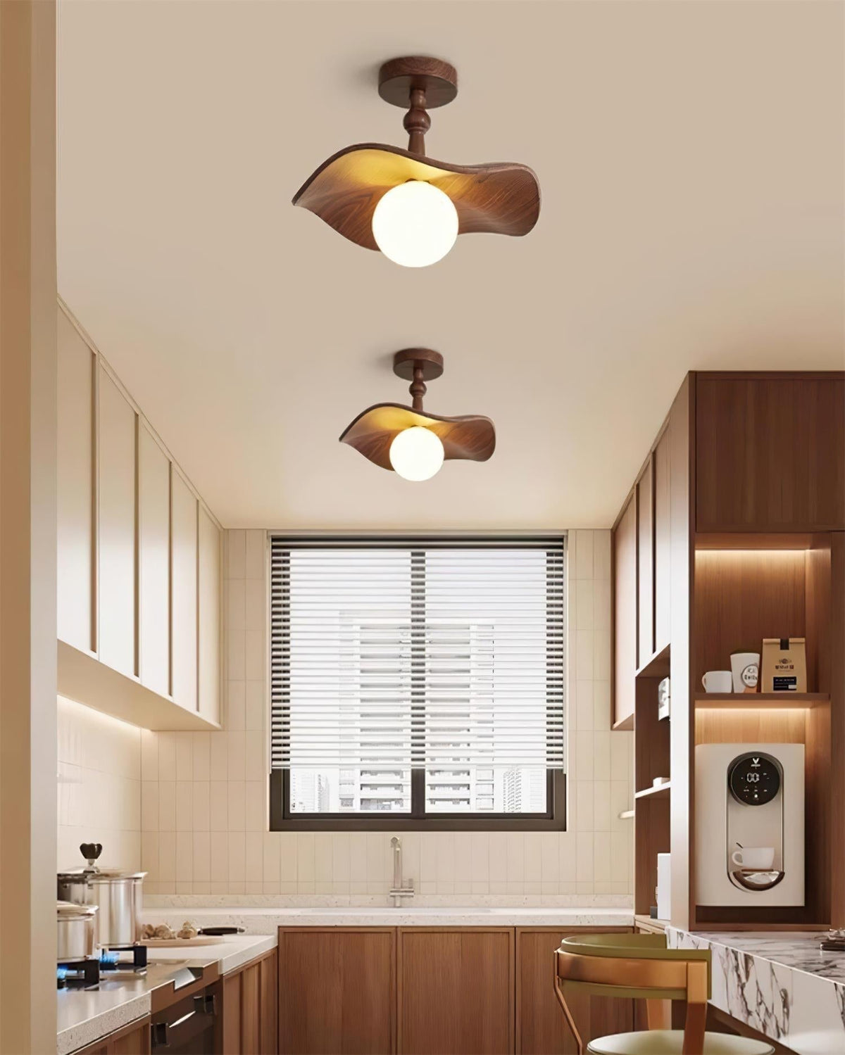 Yunel Semi Flush Mount Ceiling Light-Neutral Decor