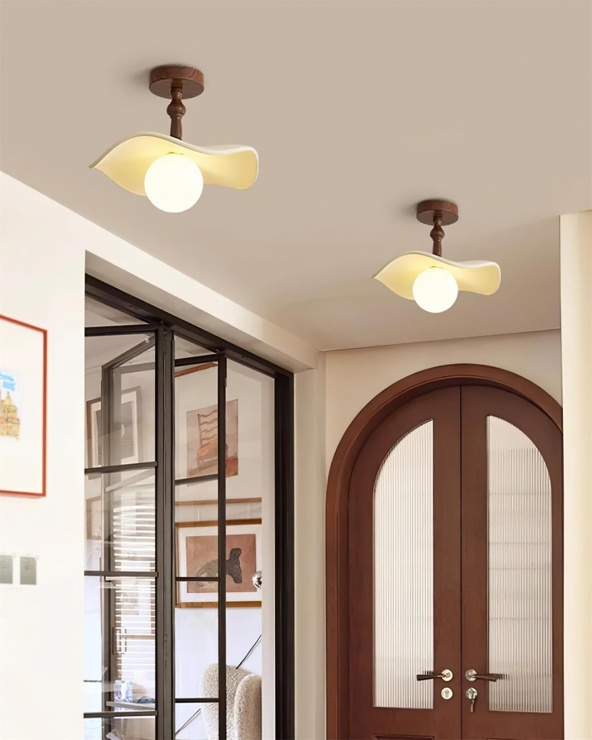 Yunel Semi Flush Mount Ceiling Light-Neutral Decor
