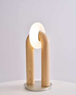 Raelix Lampe de Table Vintage Bois