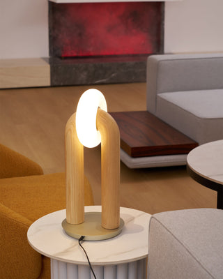 Raelix Lampe de Table Vintage Bois