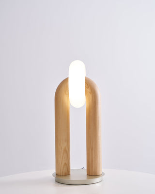 Raelix Lampe de Table Vintage Bois