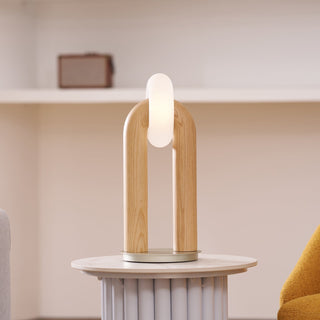 Raelix Lampe de Table Vintage Bois