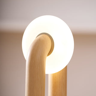 Raelix Lampe de Table Vintage Bois