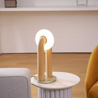 Raelix Lampe de Table Vintage Bois