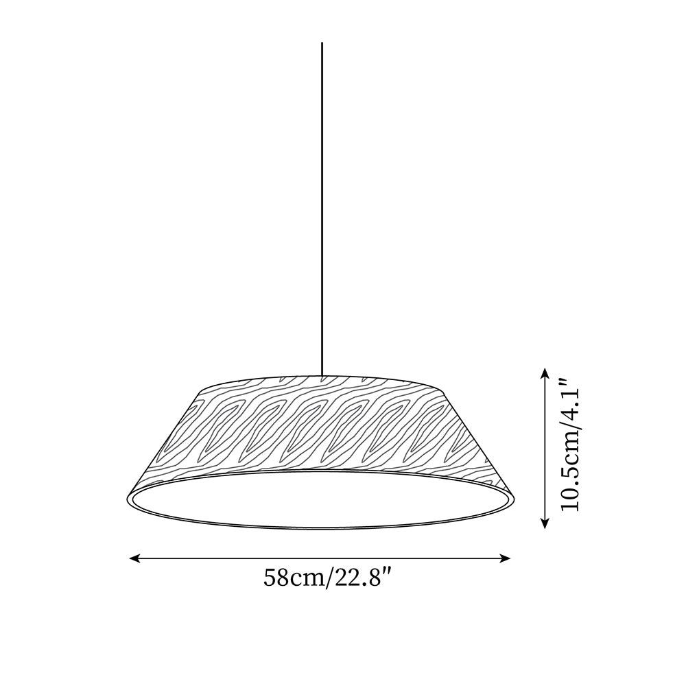 Novain Wood Grain Pendant Light-Neutral Decor