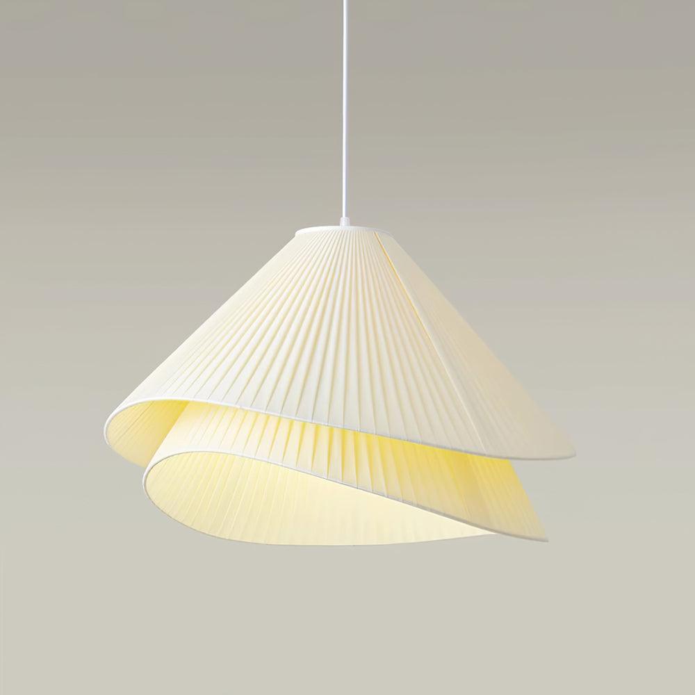 Tempo Pleated Pendant Light-Neutral Decor