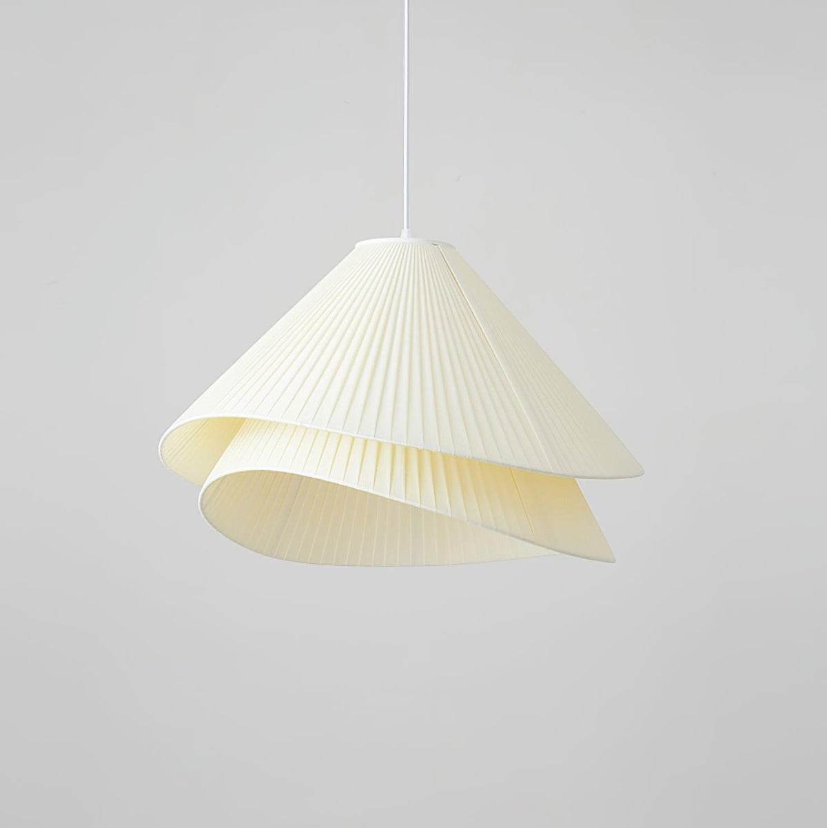 Tempo Pleated Pendant Light-Neutral Decor