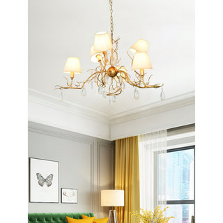 Olsolan Postmodern Luxe Tissu Cristal Lustre