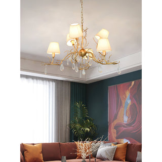 Olsolan Postmodern Luxe Tissu Cristal Lustre