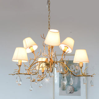 Olsolan Postmodern Luxe Tissu Cristal Lustre
