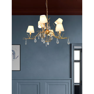 Olsolan Postmodern Luxe Tissu Cristal Lustre