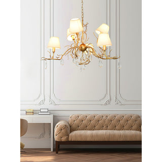 Olsolan Postmodern Luxe Tissu Cristal Lustre