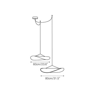 Elsolir Moderne Minimaliste Papier Suspension