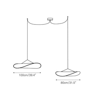 Elsolir Moderne Minimaliste Papier Suspension