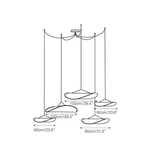 Elsolir Moderne Minimaliste Papier Suspension