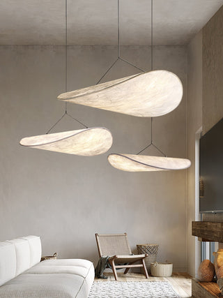 Vela Lampe Suspendue Minimaliste en Soie