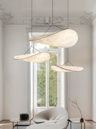 Vela Lampe Suspendue Minimaliste en Soie