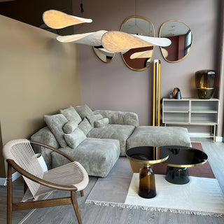 Vela Lampe Suspendue Minimaliste en Soie