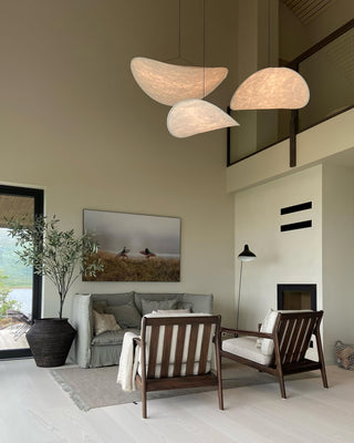 Vela Lampe Suspendue Minimaliste en Soie