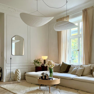 Vela Lampe Suspendue Minimaliste en Soie