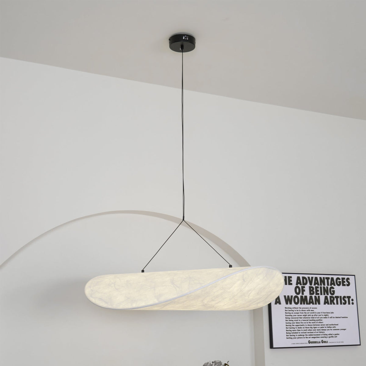Belia Lampe Suspendue Minimaliste en Soie
