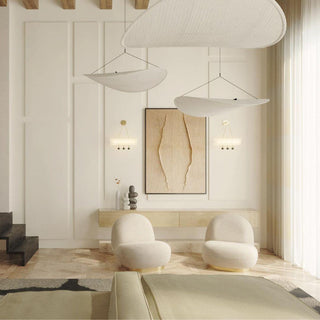 Vela Lampe Suspendue Minimaliste en Soie