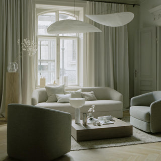 Vela Lampe Suspendue Minimaliste en Soie
