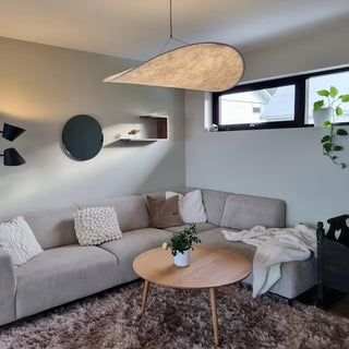 Vela Lampe Suspendue Minimaliste en Soie