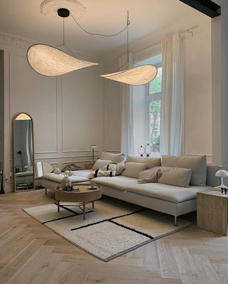 Vela Lampe Suspendue Minimaliste en Soie