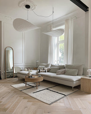 Vela Lampe Suspendue Minimaliste en Soie