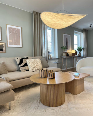 Vela Lampe Suspendue Minimaliste en Soie