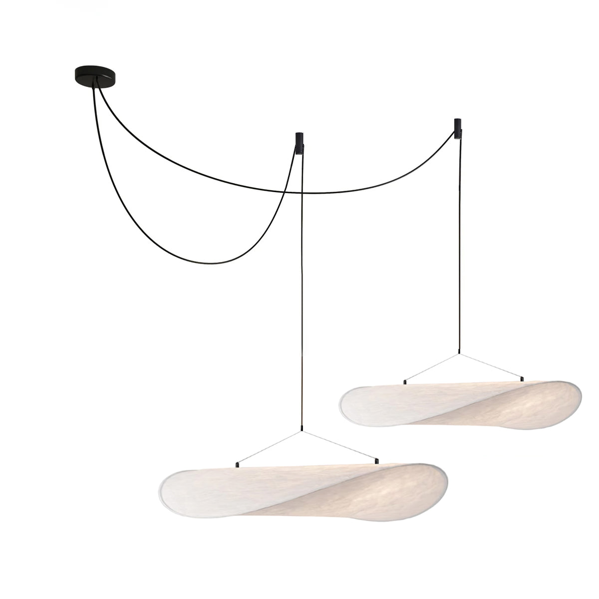 Belia Lampe Suspendue Minimaliste en Soie