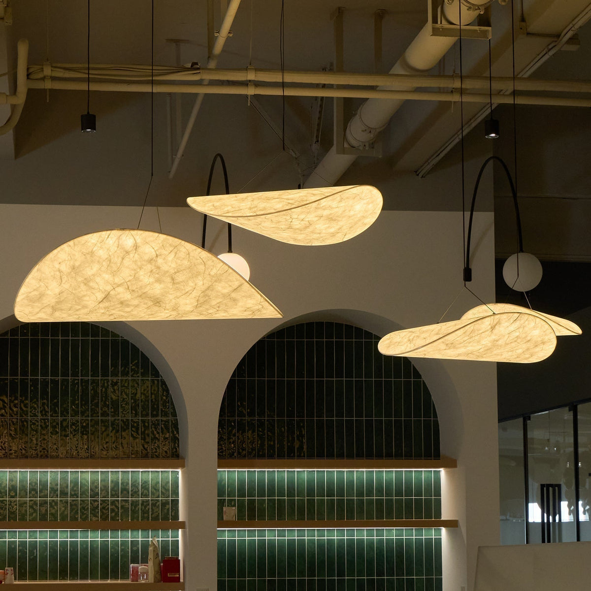 Belia Lampe Suspendue Minimaliste en Soie