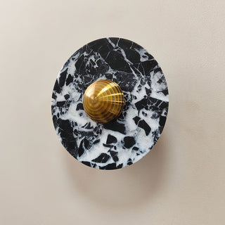 Olrine Moderne Minimaliste Marbre Métal Applique Murale
