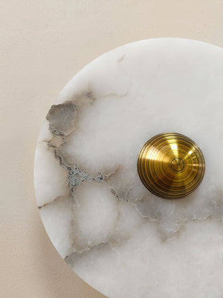 Olrine Moderne Minimaliste Marbre Métal Applique Murale