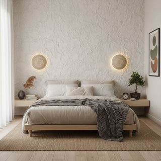 Terra Disc Sconce-Neutral Decor